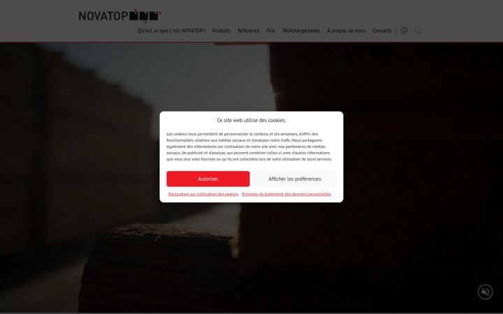 Snímek obrazovky novatop-system.fr