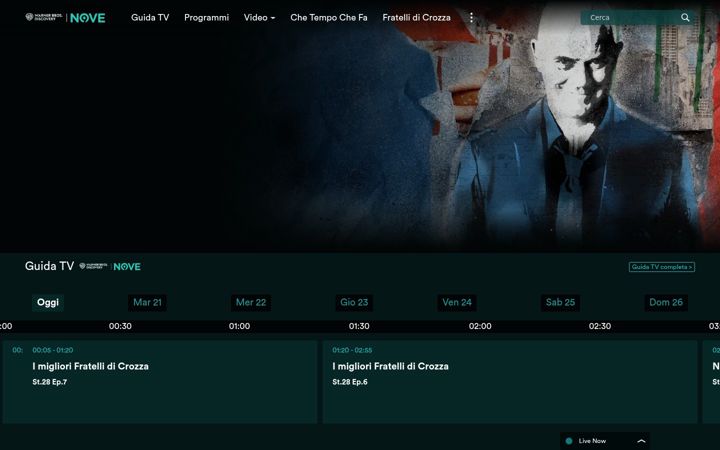 Screenshot of nove.tv