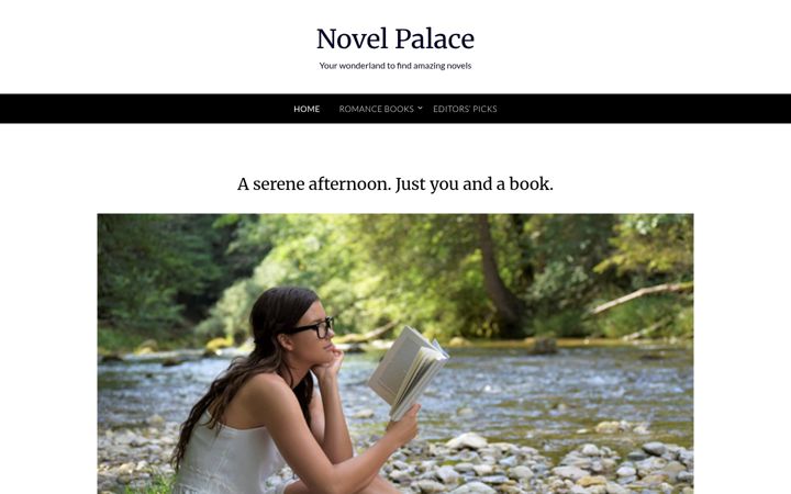 Screenshot of novelpalace.com