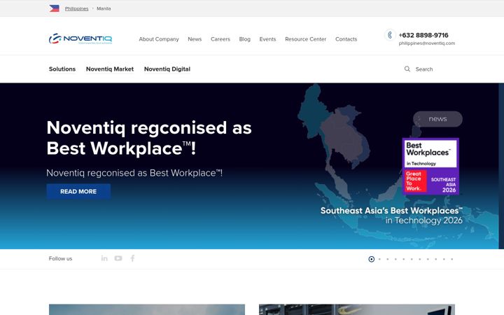 Screenshot of noventiq.ph