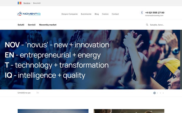 Screenshot of noventiq.ro