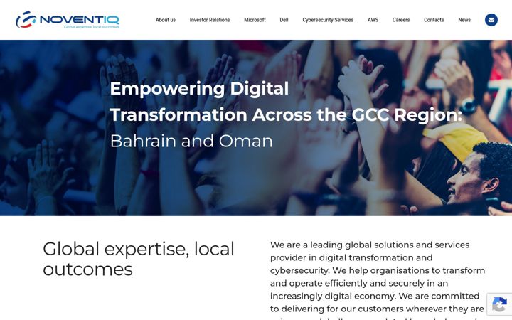 Kuvakaappaus sivustosta noventiqgcc.com
