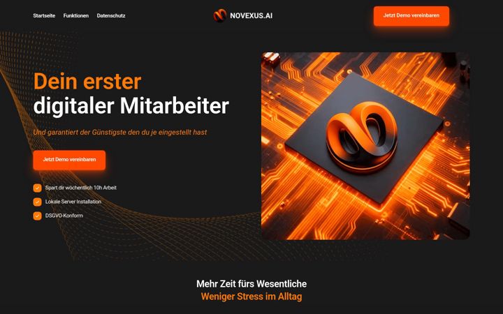 Screenshot ta' novexus.ai