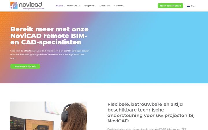 Screenshot of novicad.com