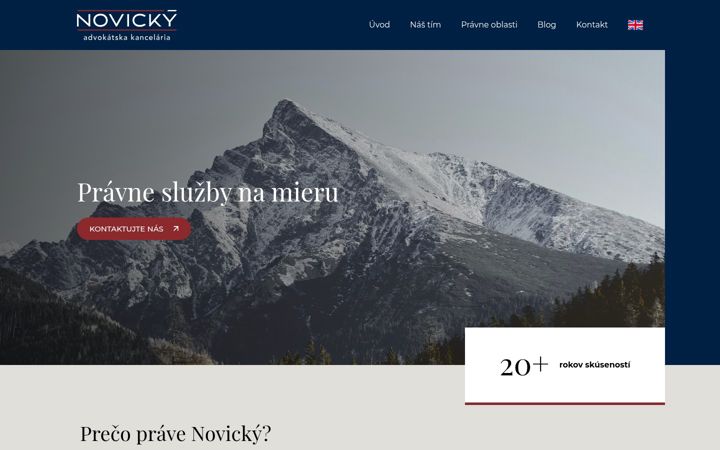 Screenshot di novicky.sk