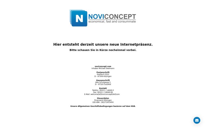 Screenshot of noviconcept.com