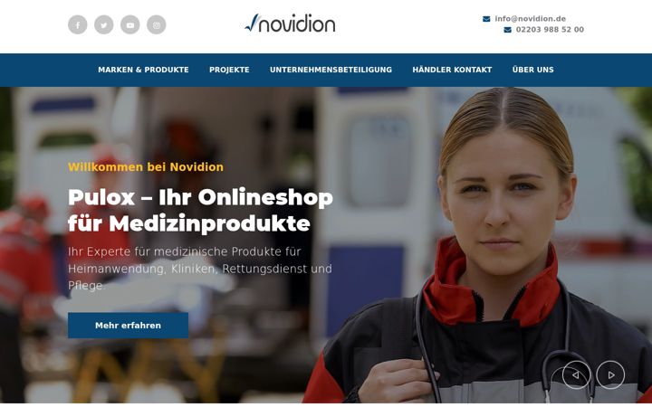 Ekrano kopija novidion.de