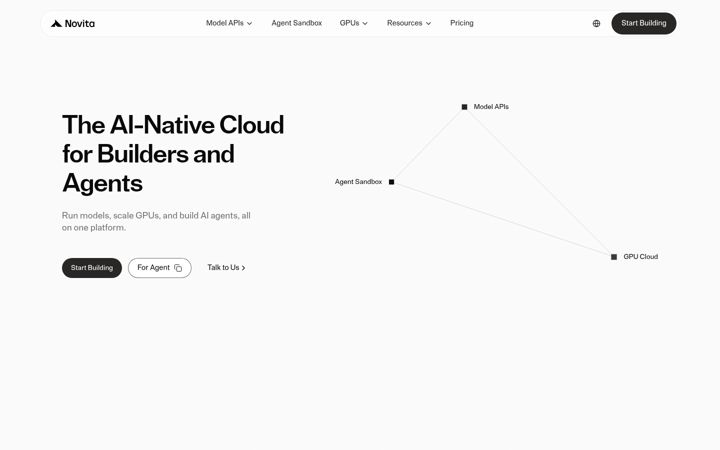 Screenshot of novita.ai