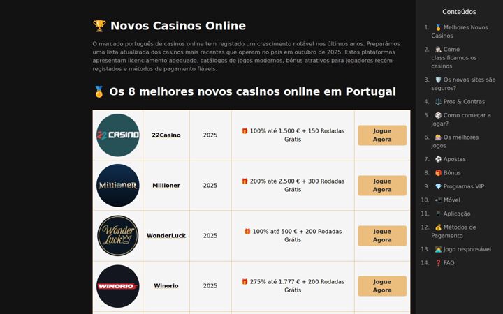 Screenshot of novos-casinos.pt