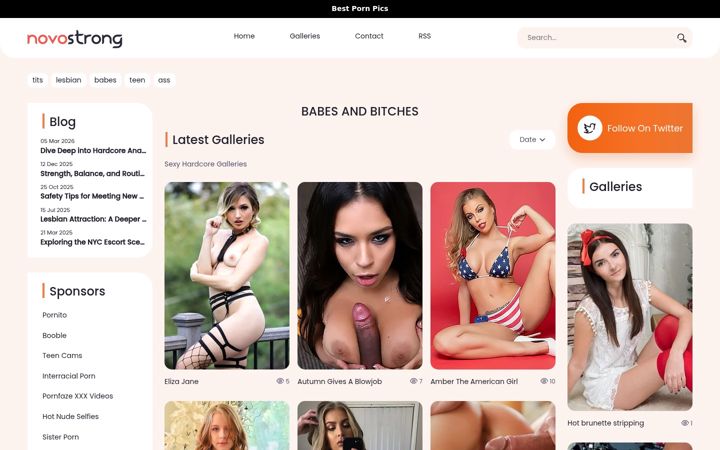 Screenshot of novostrong.com