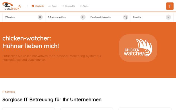 Screenshot of novutrack.at