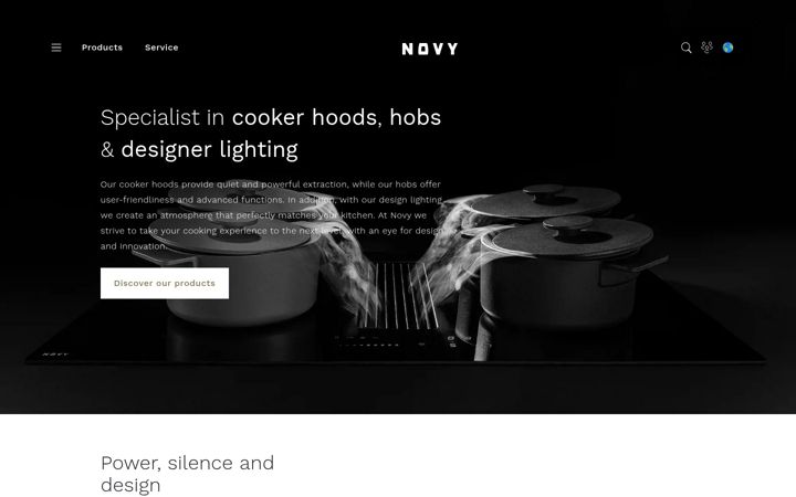 Screenshot of novy.com