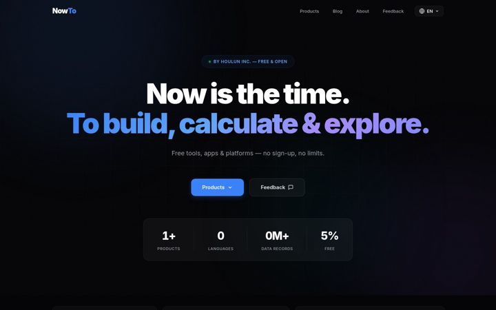 Screenshot of now.to