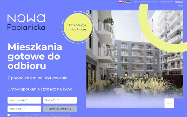 Skjermbilde av nowapabianicka.pl