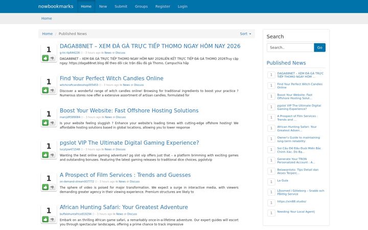 Screenshot of nowbookmarks.com
