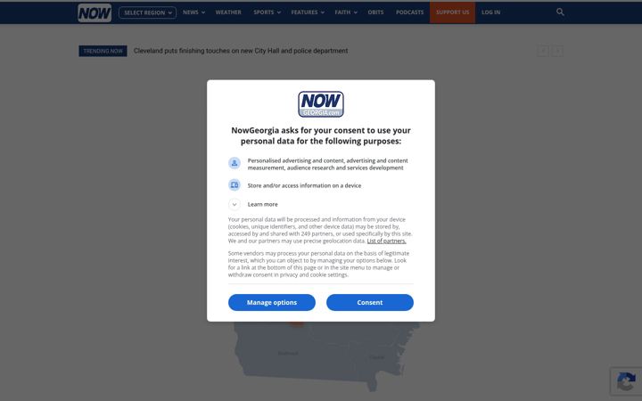 Screenshot of nowgeorgia.com