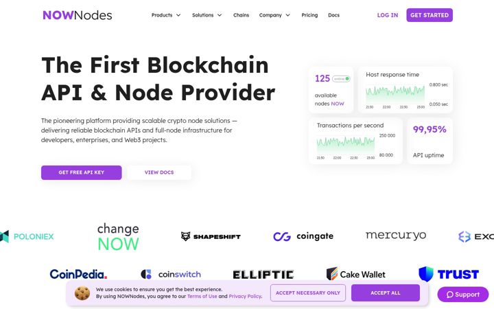Captura de pantalla de nownodes.io