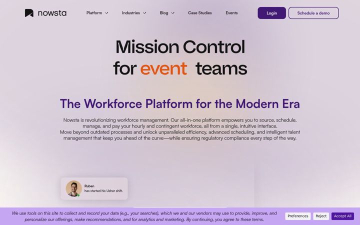 Screenshot of nowsta.com