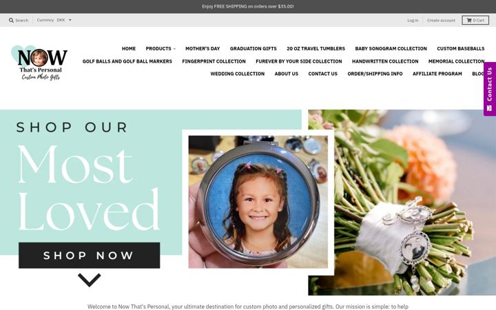 Screenshot of nowthatspersonal.com