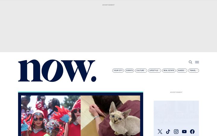 Screenshot stránky nowtoronto.com