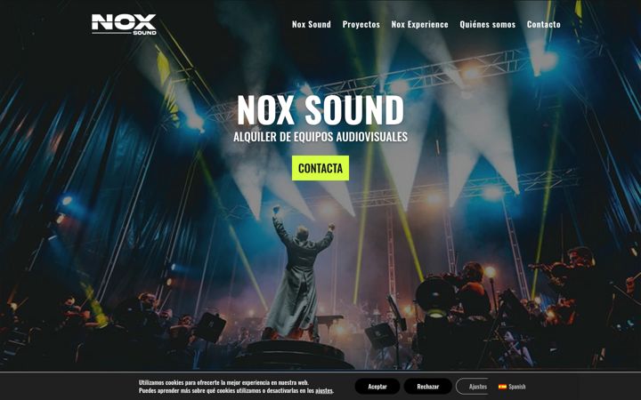 Screenshot von noxsound.es