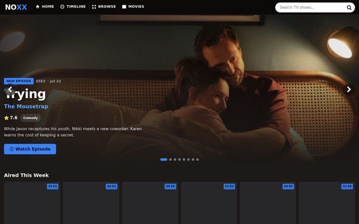 Screenshot of noxx.to