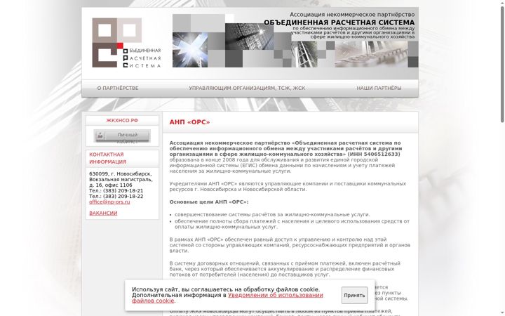Screenshot of np-ors.ru