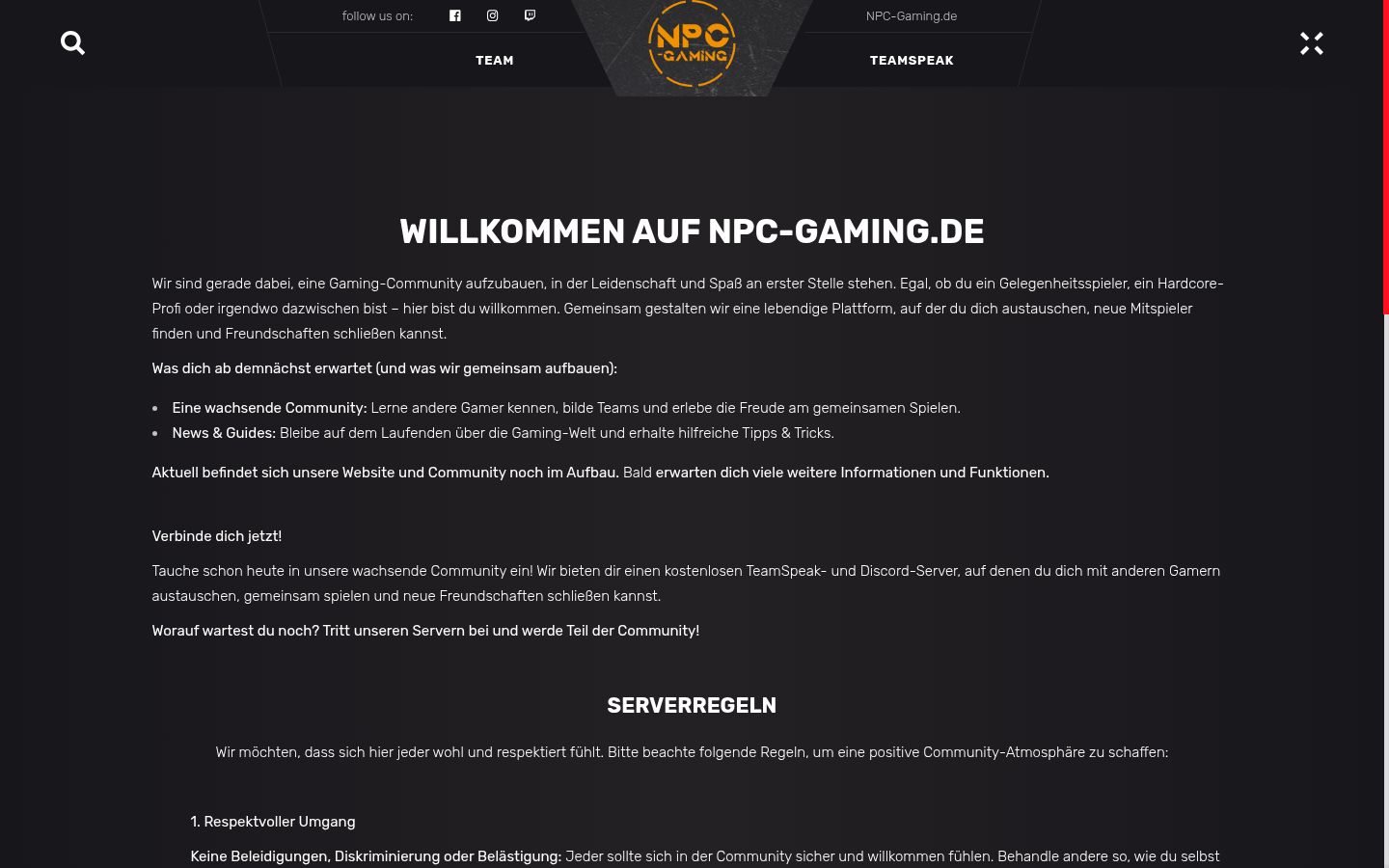 Screenshot des Einwilligungsbanners vor jeglicher Interaktion