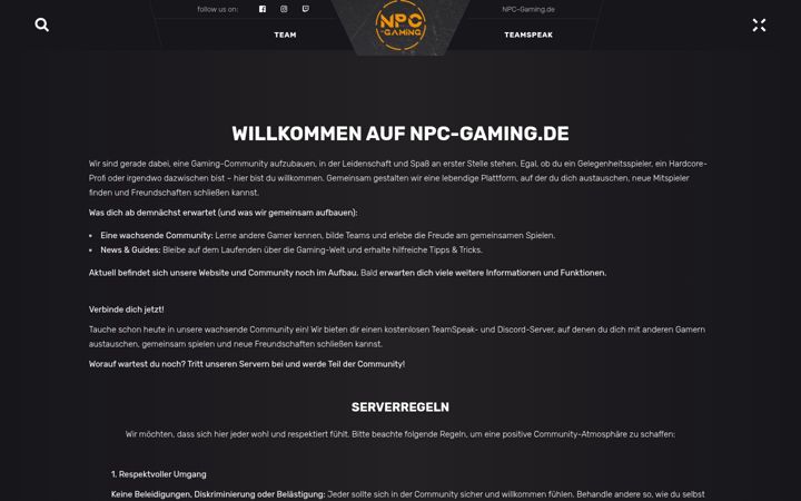 Screenshot of npc-gaming.de