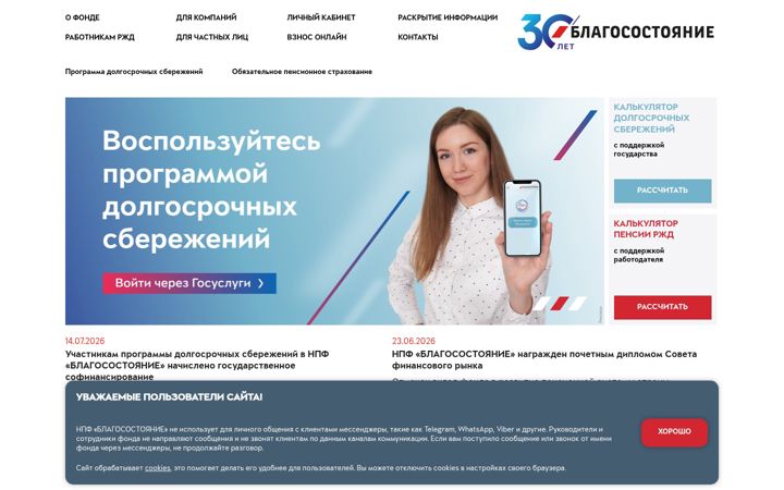 Screenshot of npfb.ru