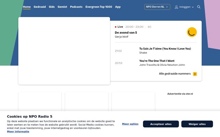 Screenshot of nporadio5.nl
