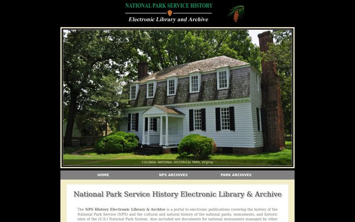 Screenshot of npshistory.com