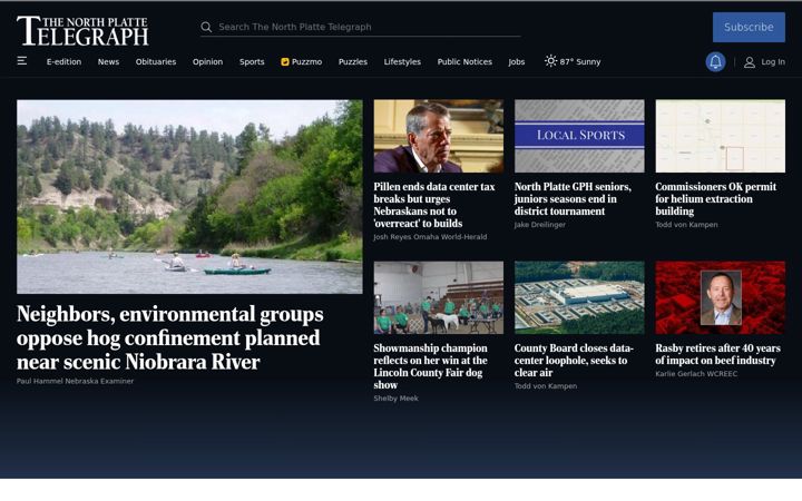 Snímek obrazovky nptelegraph.com