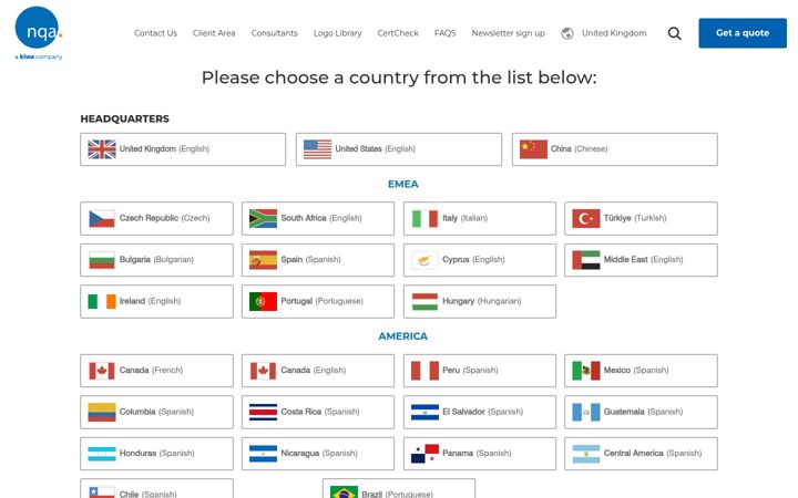 Screenshot of nqa.com