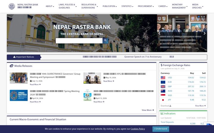 Screenshot of nrb.org.np