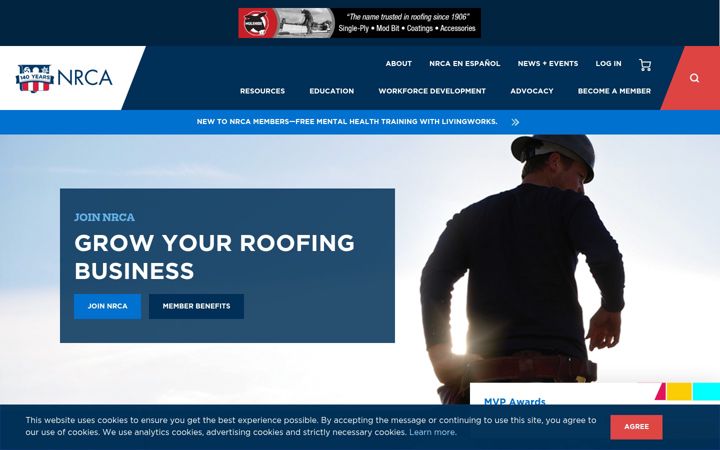 Screenshot of nrca.net