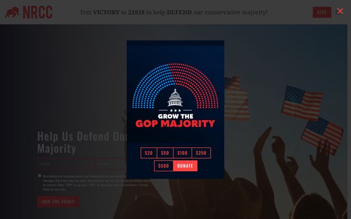 Screenshot von nrcc.org