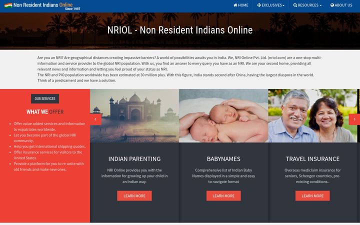 Screenshot of nriol.com