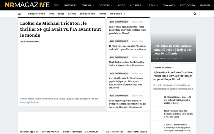 Screenshot of nrmagazine.com
