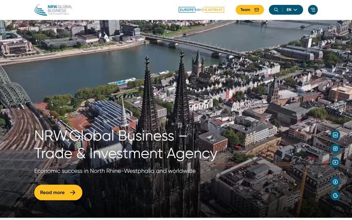 Screenshot of nrwglobalbusiness.com