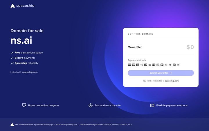 Screenshot of ns.ai