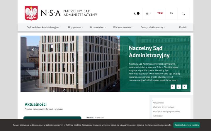 Screenshot of nsa.gov.pl