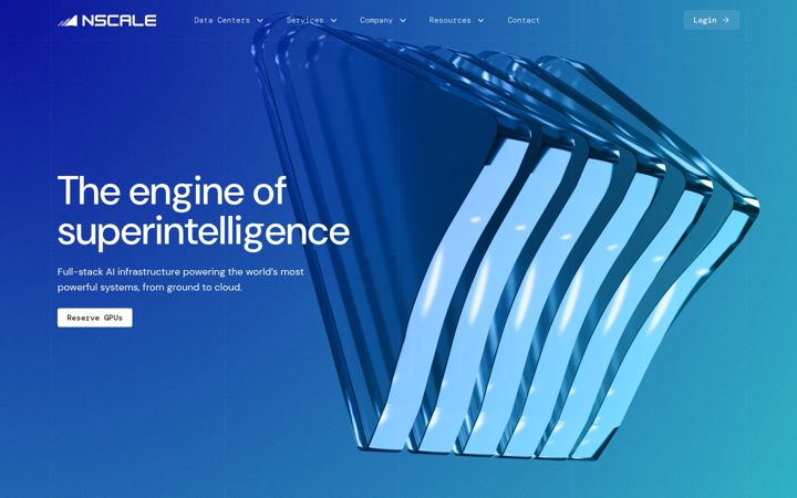 Screenshot of nscale.com