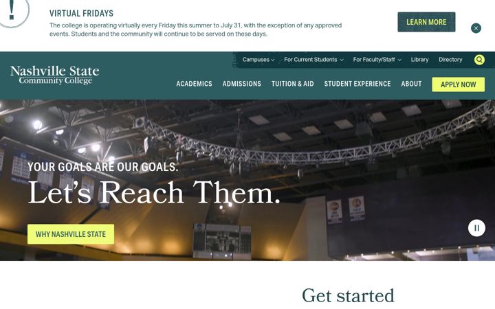 Screenshot of nscc.edu