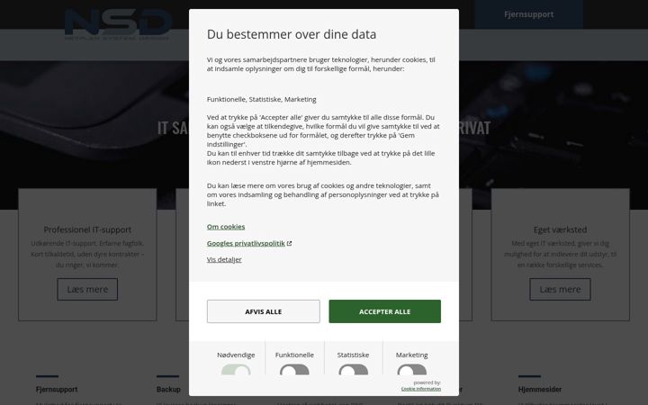 Ekrānuzņēmums no nsd.dk