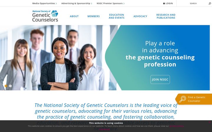 Screenshot of nsgc.org