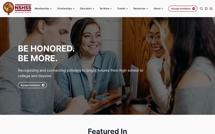 Screenshot of nshss.org