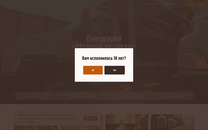 Екранна снимка на nskbrew.ru