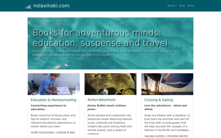 Screenshot of nslavinski.com