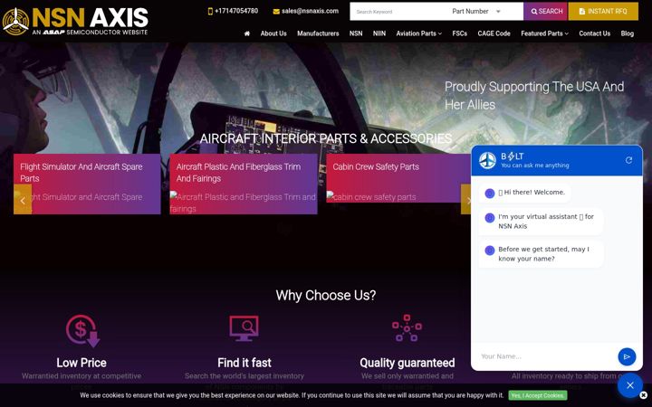 Screenshot of nsnaxis.com
